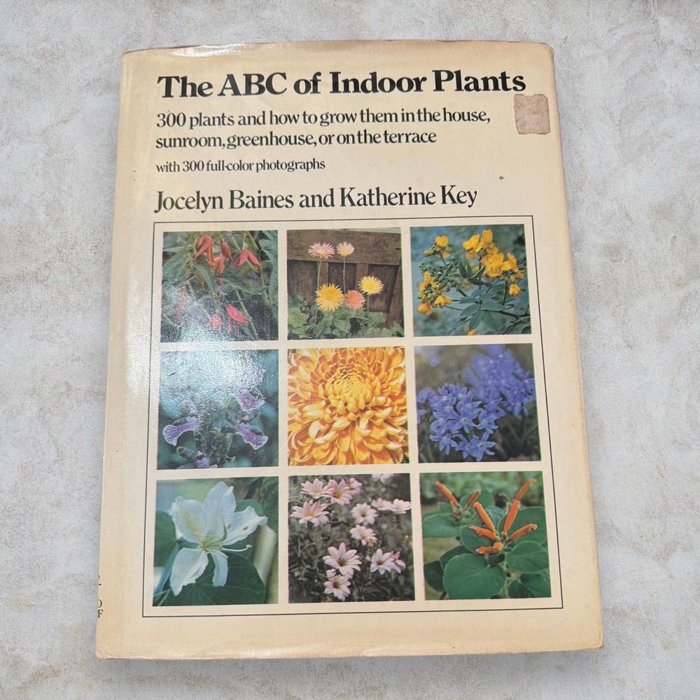 The ABC of Indoor Plants Book Vintage
